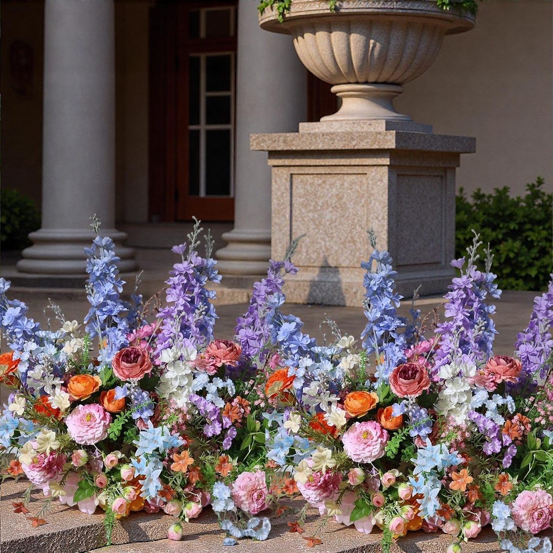 Wedding Aisle Flowers, Floral Ground Decor, Artificial Flowers - Etsy