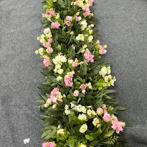 Wild Floral Garland,Table Flower Centerpiece,Wedding Flower Arch,Wedding Flower Row,Wedding Arrangement,Flower Arch Decor,Wedding Reception