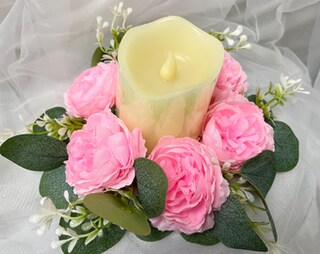 Ghirlanda Portacandele Con Girasoli Artificiali – Anello Per Candele Bohémien – Diametro 22,9 Cm – Decorazione Floreale Per Matrimoni, Casa E Centrotavola Primaverile