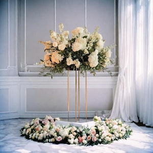 Artificial Flower Ball,Wedding Table Centerpiece,Flower Ball for wedding,Greenery Rose Peony Arrangemen