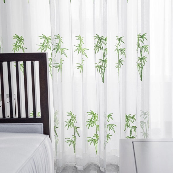 Bamboo Curtain Rods Etsy