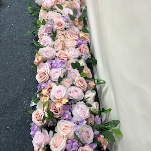 Wedding Flower Garland,Wedding Centerpiece,Wedding Reception,Wedding Aisle Flowers Sweetheart Table Decor,Bridal Flower,Wedding decor