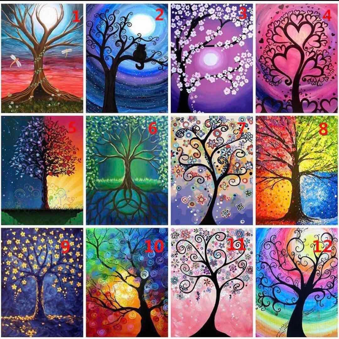 5D Full Drill Diamond Painting Tree Embroidery Cross Stitch Kits Art Wall Decor 5D Full Drill Diamond Painting Tree Embroidery Cross Stitch Kits Art Wall Decor