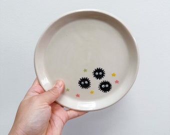 6" Soot Sprites Handmade Ceramic Plate