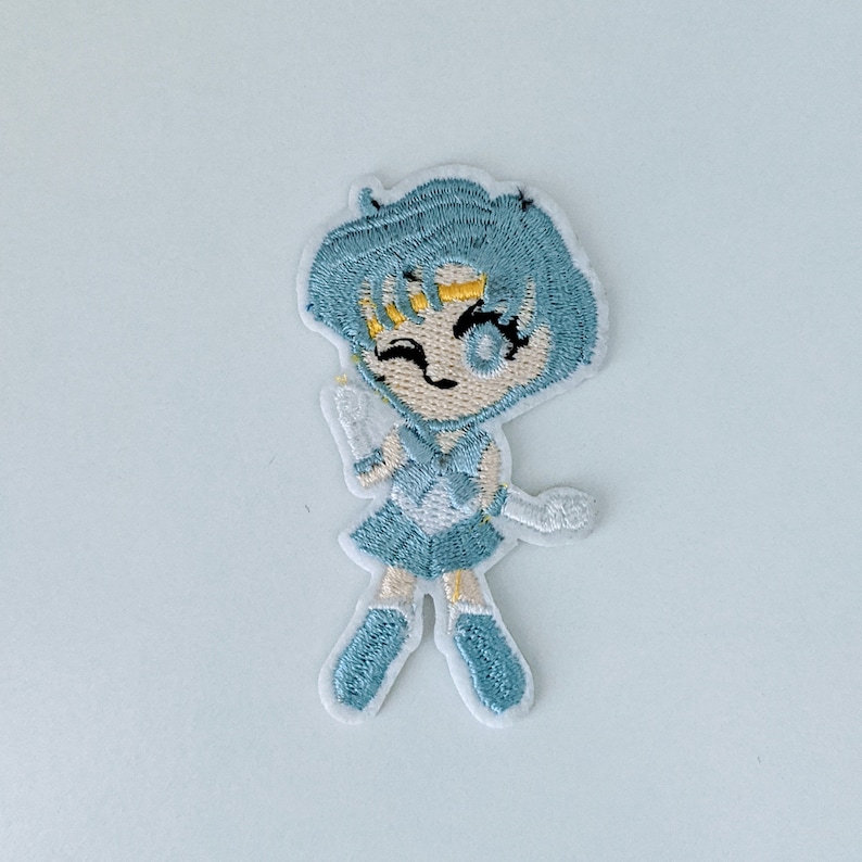 Sailor Mercury from Sailor Moon IronSew on Patch