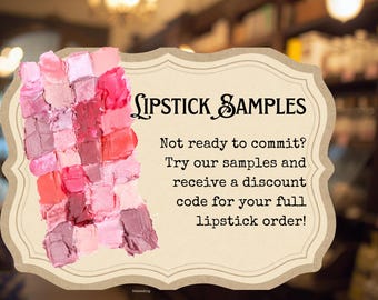 Próbka szminki: Produkt wegański, bez parabenów (zwrot na poczet pełnego zamówienia)