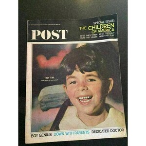Saturday Evening Post Magazine December 26 1964 Great ads Tiny Tim