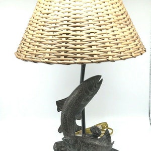 largemouth bass table lamp