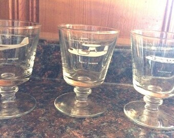 Gafas de tallo vintage Diseño de avión Hawkeye Gulf stream Intruder Set de 3