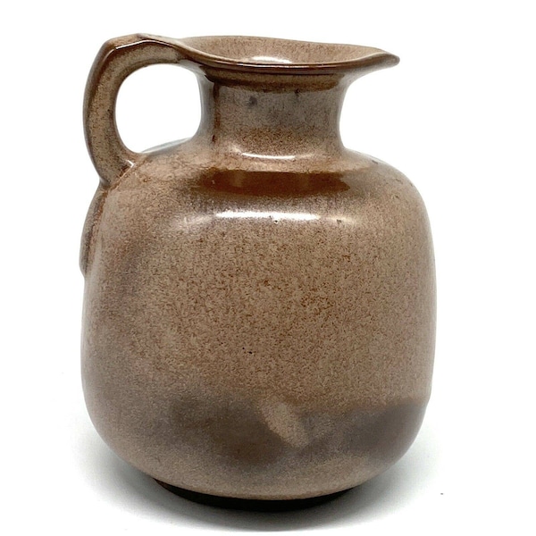 Vintage Frankoma Pottery Pitcher Jug - Neutral Colors 5.75 inches tall