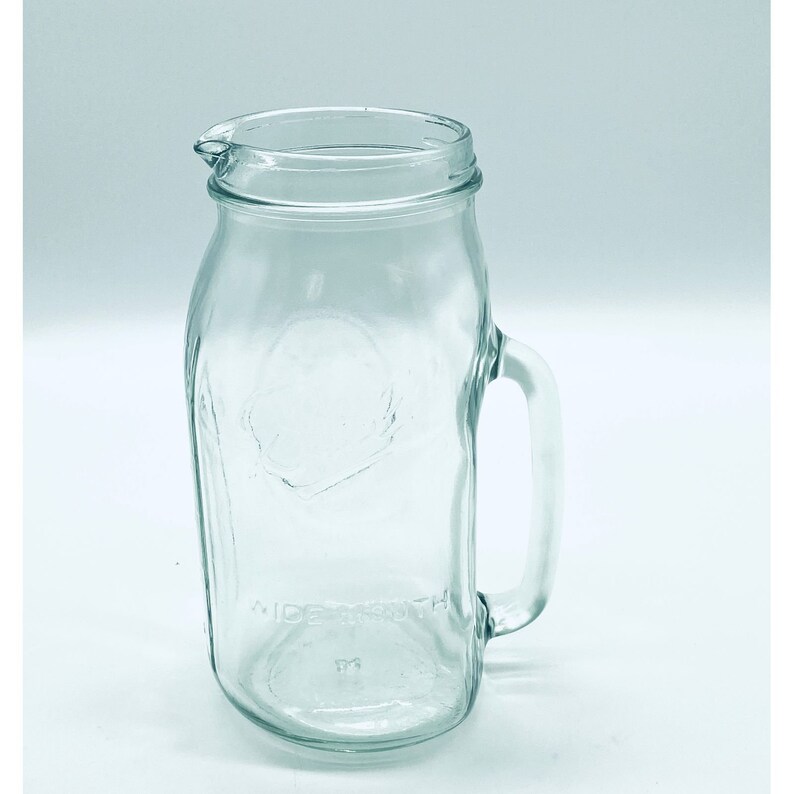 Vintage Ball Wide Mouth Mason Jar Pitcher 64 OZ. Pouring Etsy