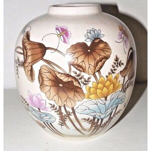 Vintage Andrea by Sadek flower vase oriental asian Japan Ginger Jar Porcelain