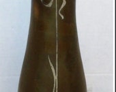 Heintz Sterling Bronze Vase 12 1 4 In Good Condition Antique Dated August 1912