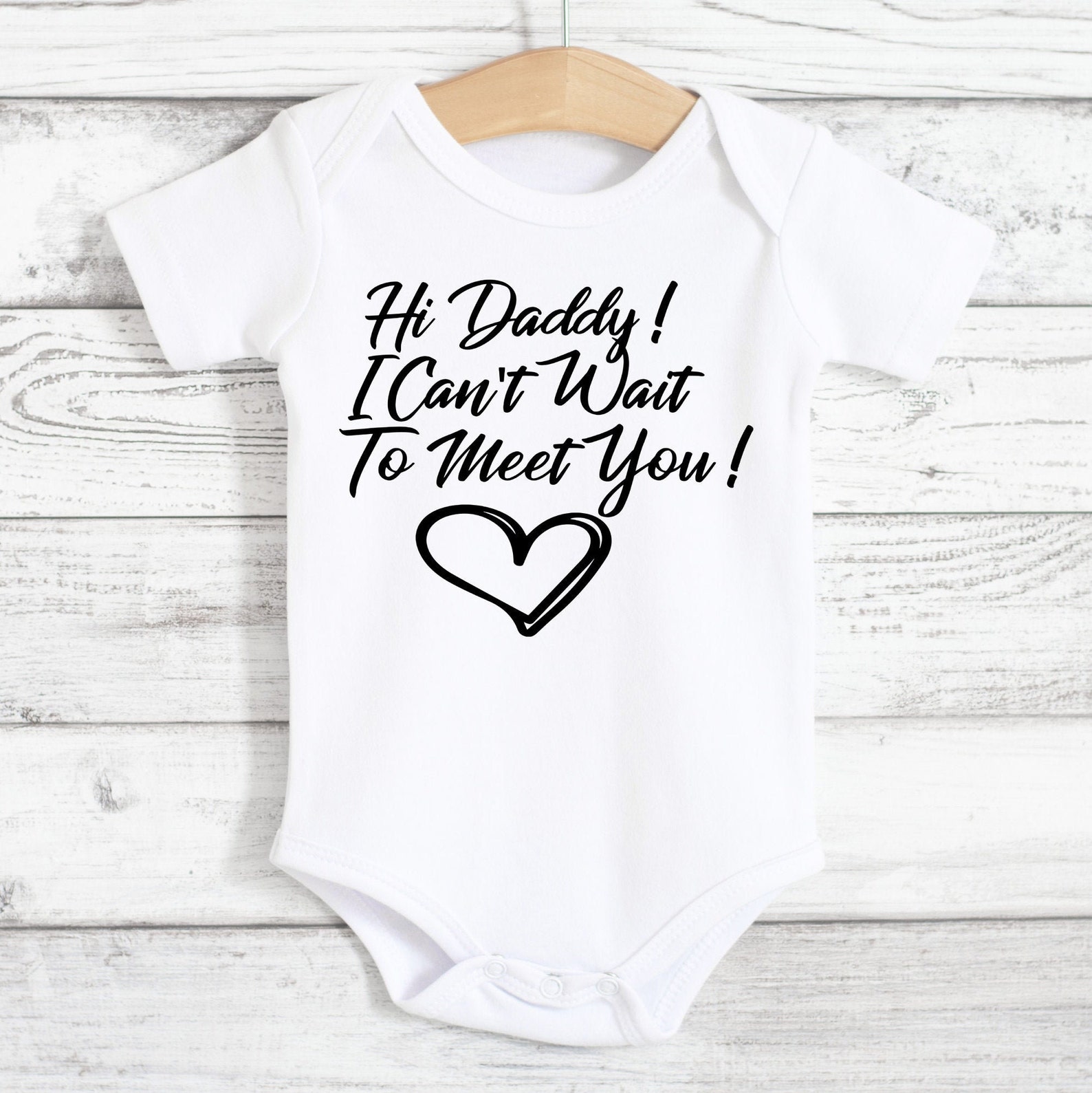 Hi Daddy I can't wait to meet you. Pregnancy announcement Etsy