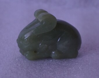 Jade Rabbit Figurine - Etsy