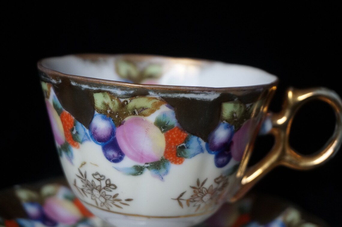 Vintage Tea Cup and Saucer Set Pattern 1017/6 Hall Marked Etsy