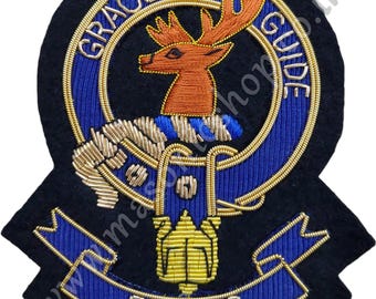 Scottish Clan Crest Badge Patch HAND EMBROIDERED - FORBES