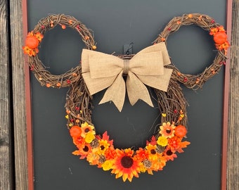 Fall Mickey Wreath