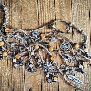 Intuitivly Made Witch Bells, Gemstone Witch Bells, Custom Protection Bells, Wiccan Decor