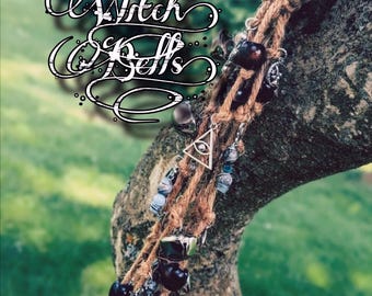 Intuitively Made Gemstone Witch Bells: Custom Pagan Protection Decor