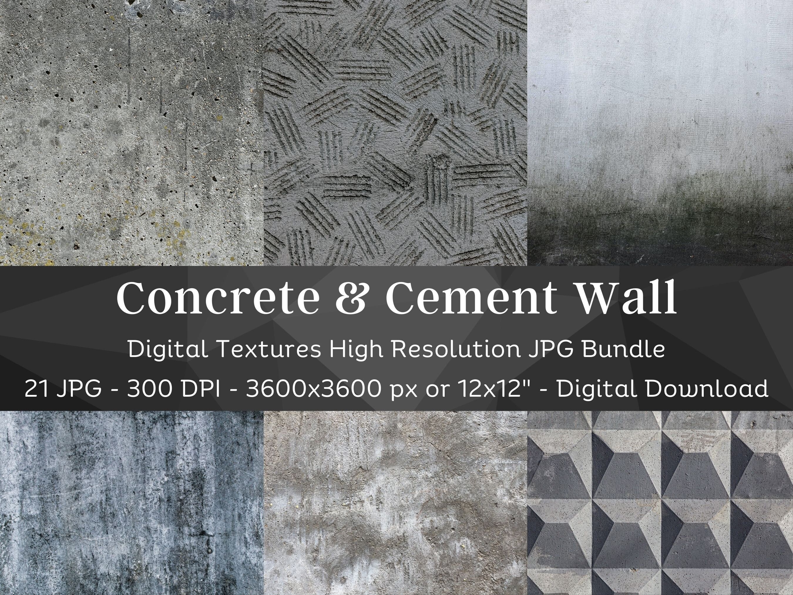 Image showcasing Digital Concrete Texture 21 Gray Concrete Floor Paper Scrapbook Stone ...