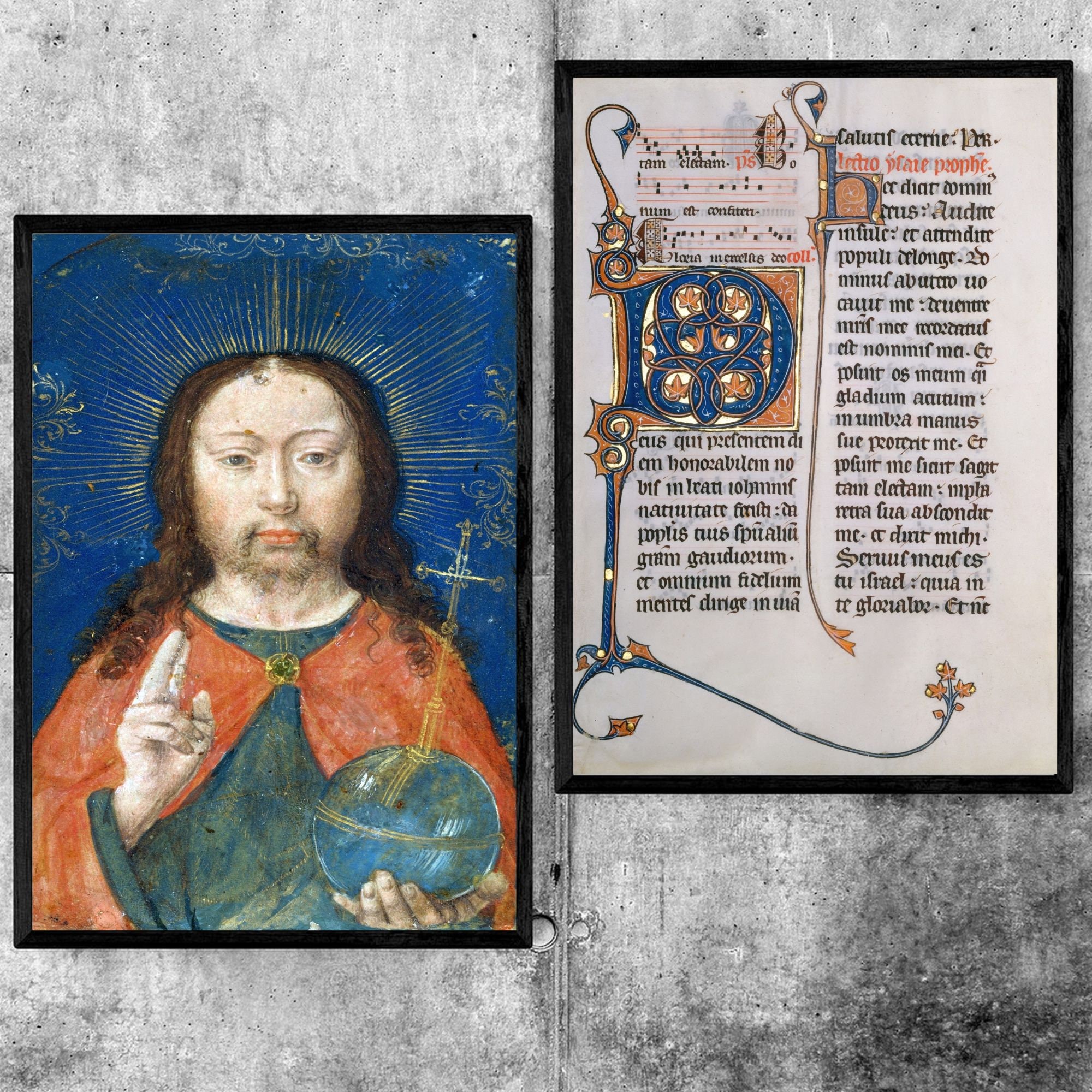 32 Illuminated Manuscripts Pages | Medieval Junk Journal | Book of ...