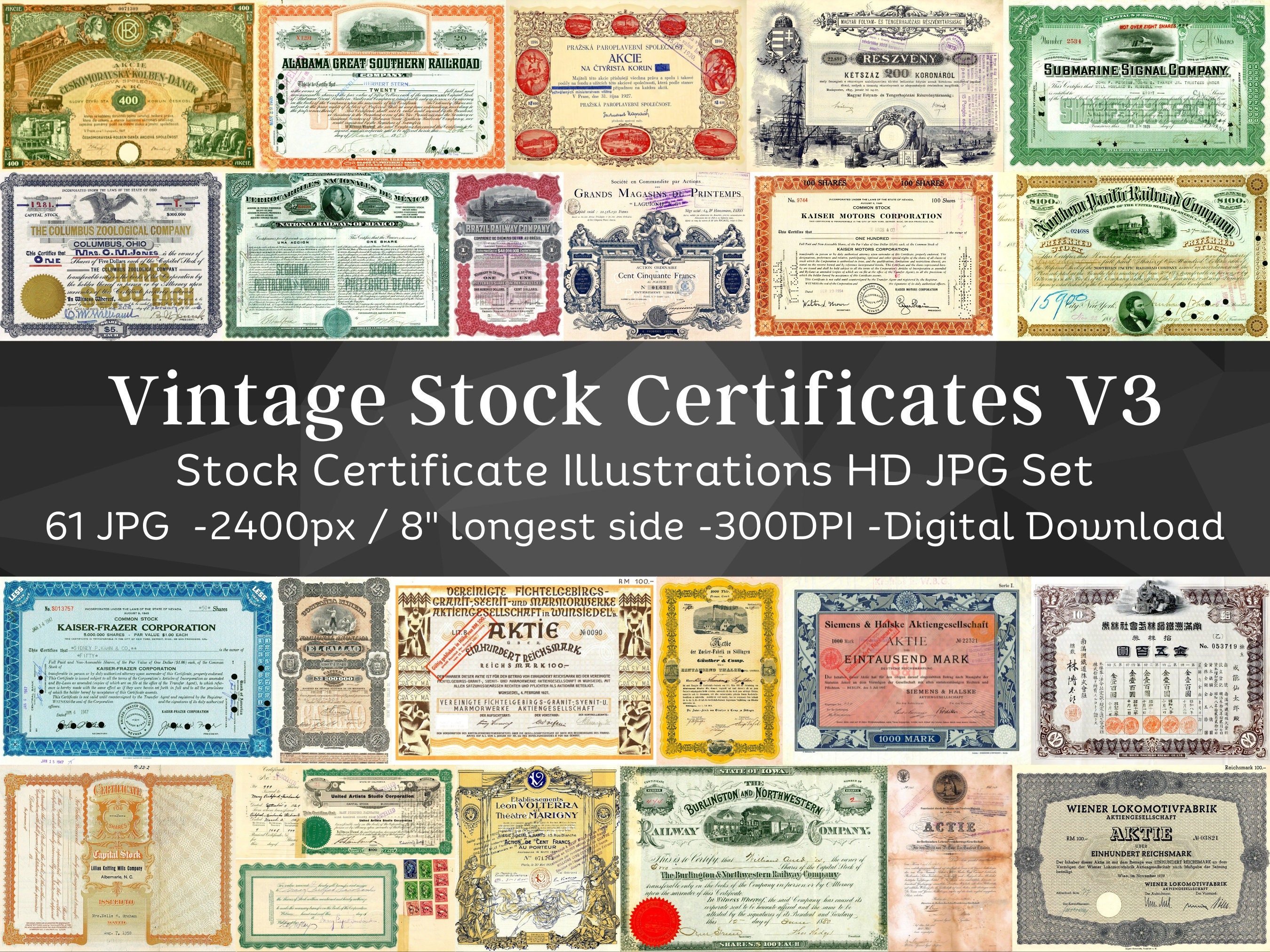 Coupon bond art - Etsy 日本