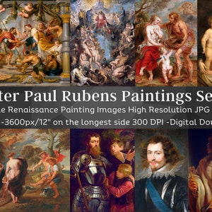 Peter Paul Rubens Paintings Set 3 | 36 HQ Printable Art Decor | Renaissance Painting Images | Living Room Baroque Artwork | Digital Download