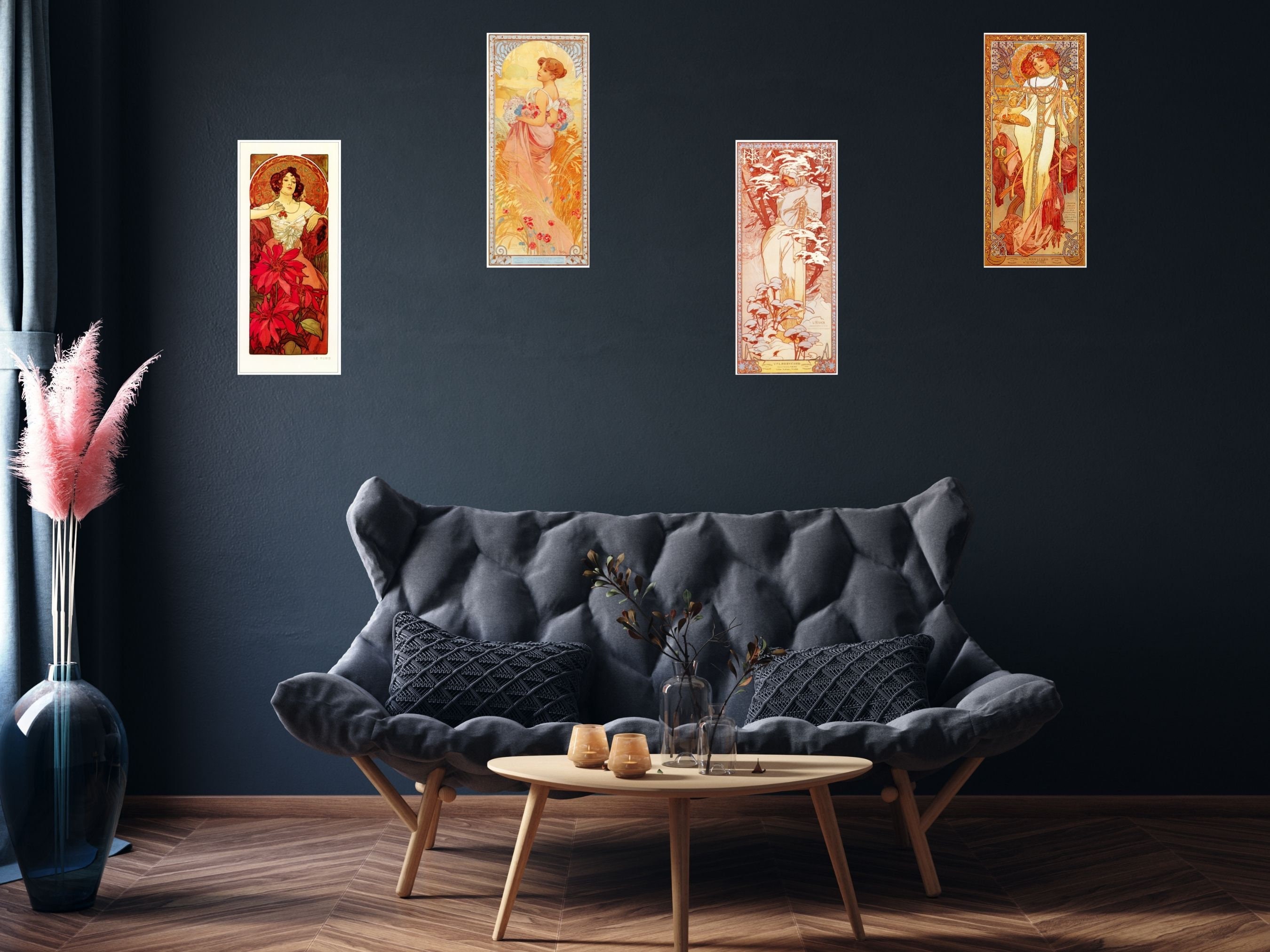 Alphonse Mucha Long Artwork Poster Images Set 1 | 45 HQ Digital