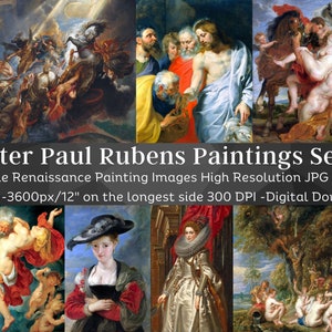 Peter Paul Rubens Paintings Set 1 | 36 HQ Printable Art Decor | Renaissance Painting Images | Living Room Mystical Artwork| Digital Download