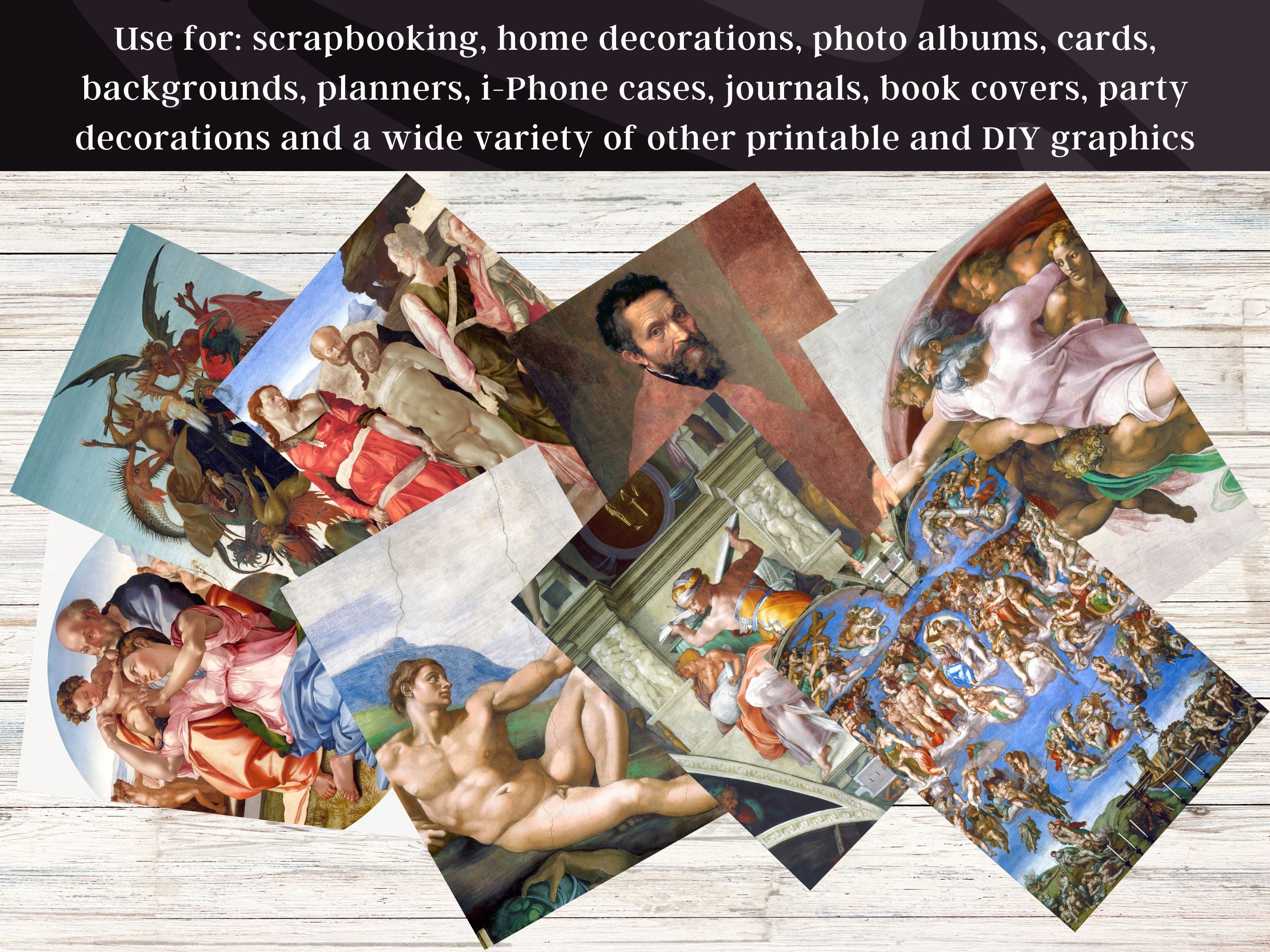Michelangelo Buonarroti Masterpieces 11 Religious & Mythical