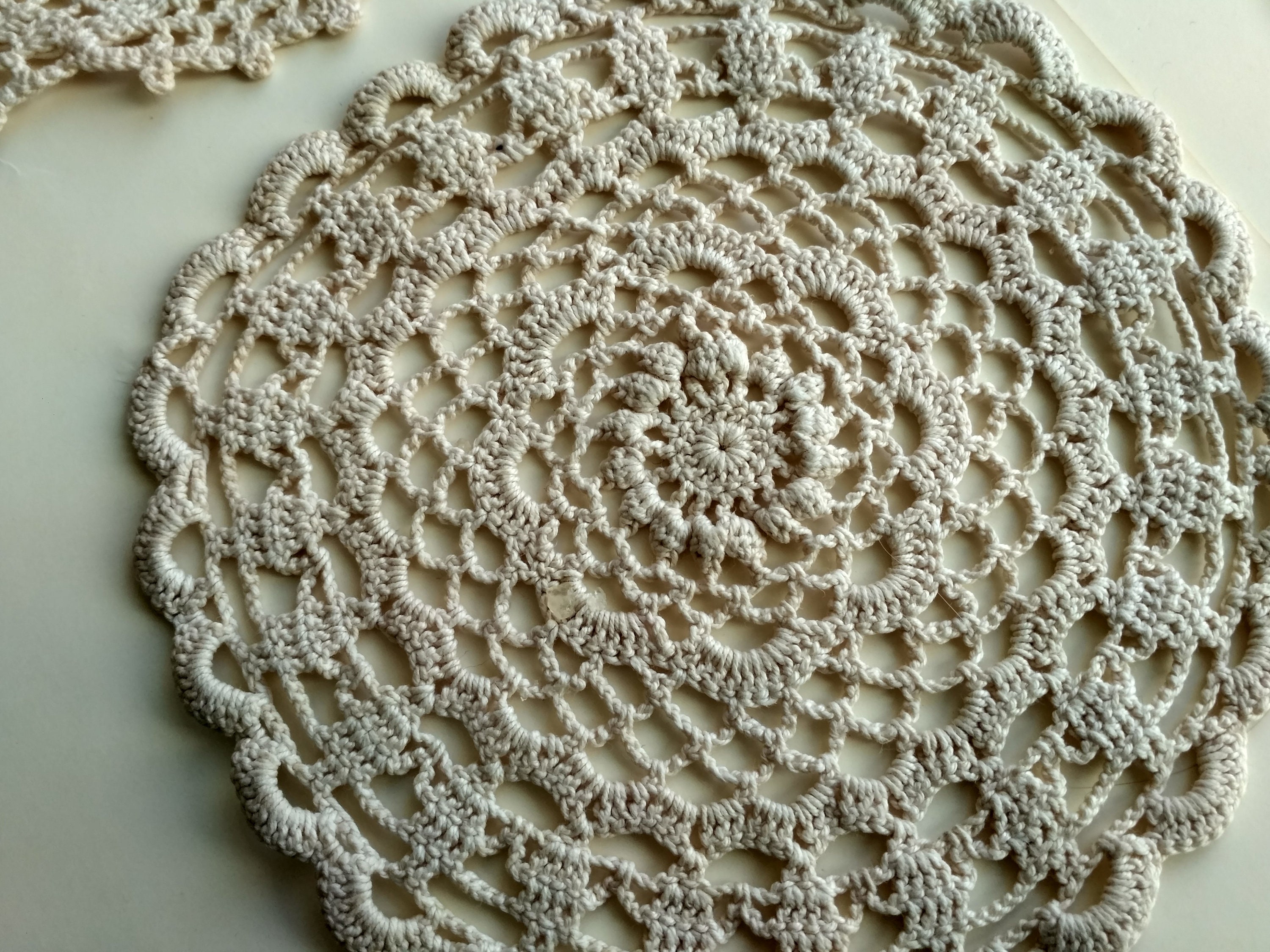 A Set of 4 Antique lace doilies Doilies antique Table home Etsy