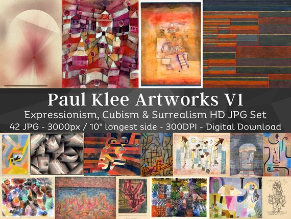 パウル・クレーの絵画 42 枚の高画質デジタルアートワークイラスト V1
