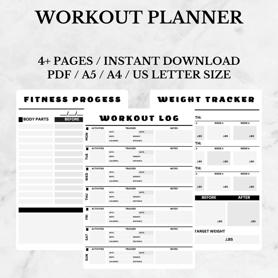 Workout Planner Printable Weekly Workout Log Weight Loss Etsy workout-planner-printable-weekly-workout-log-weight-loss-etsy