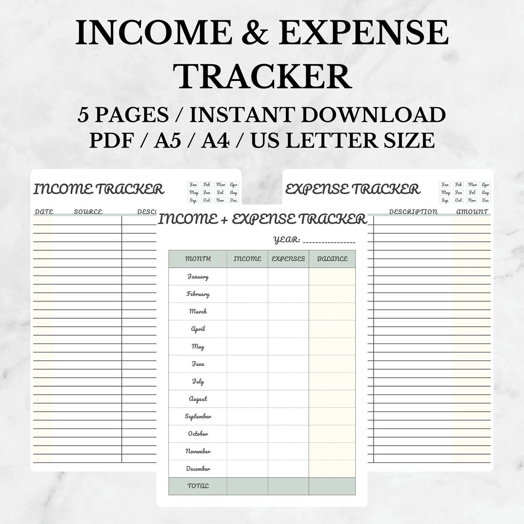 Income Expense Tracker Printable Financial Planner Etsy income-expense-tracker-printable-financial-planner-etsy