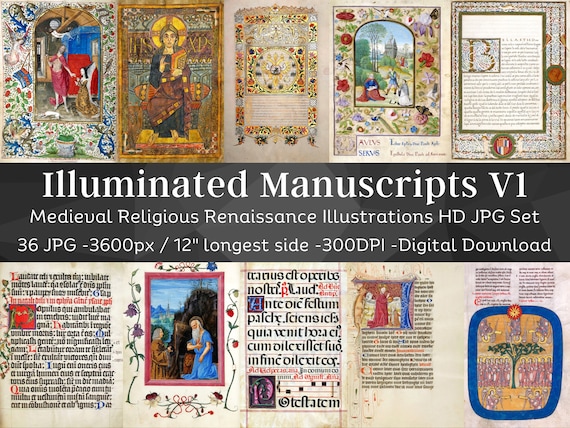 Illuminated Manuscript 36 Medieval Religious Renaissance