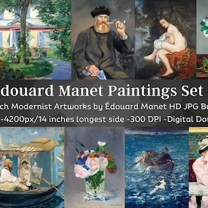 Edouard Manet Paintings 35 HQ Printable Art Decor V4 | Classic Impressionist Images| Living Room Office Modernist Wall Art| Digital Download