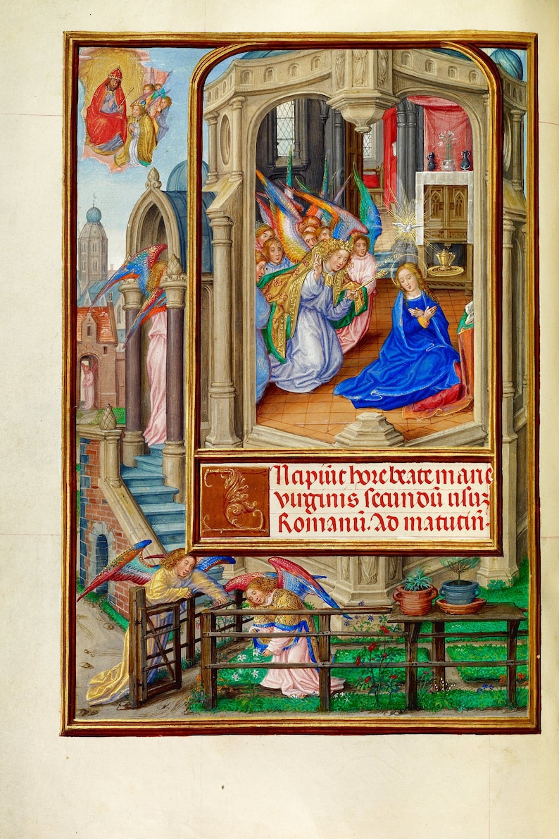Illuminated Manuscript 42 Medieval Religious Renaissance Illustrations ...