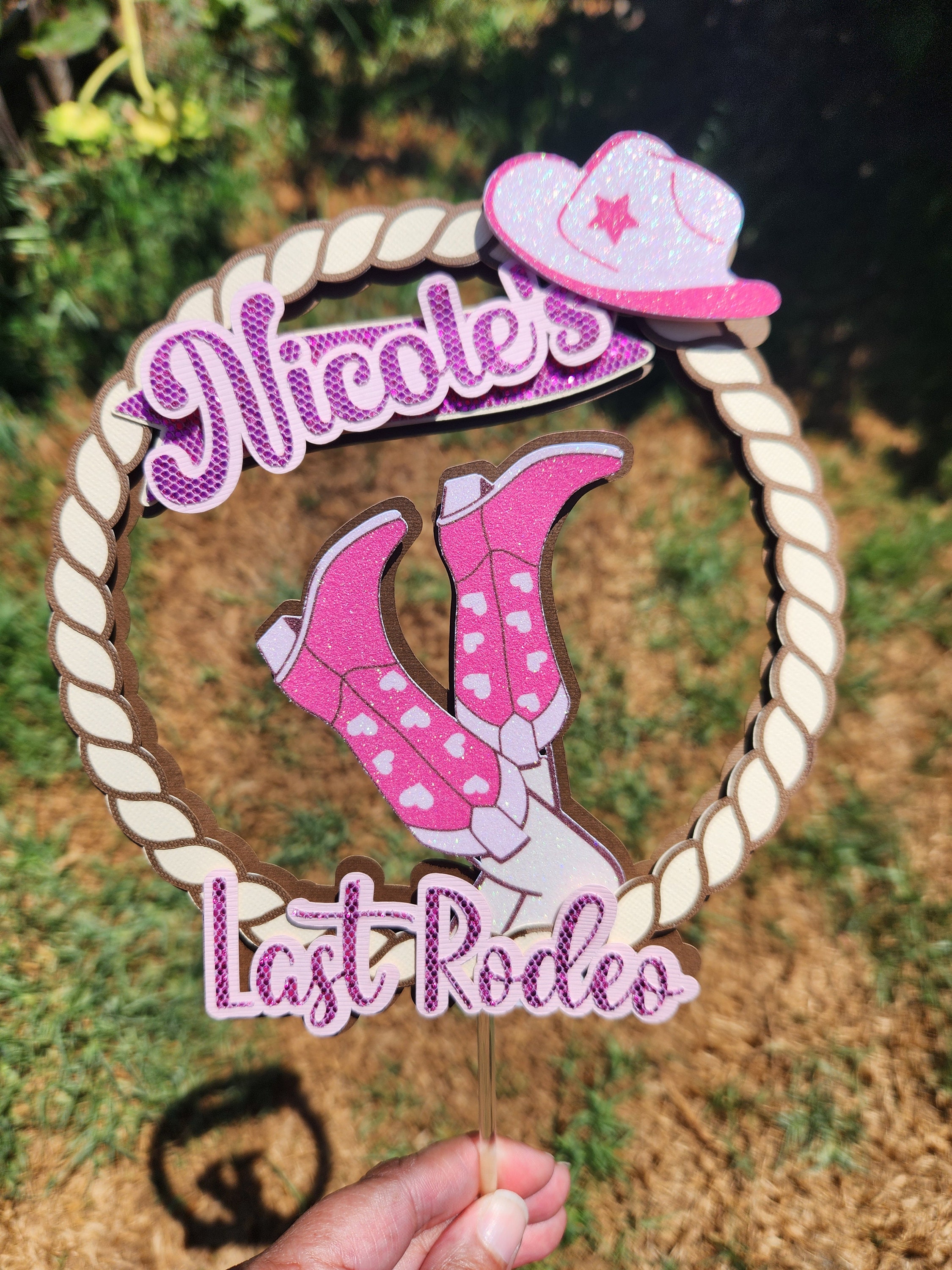 Last Rodeo Bachelorette Cake Topper - Etsy