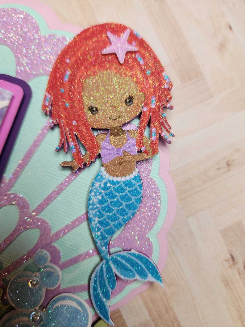 African American Mermaid Cake Topper, Under the Sea Etsy