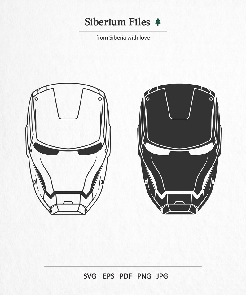 Download Outline Iron Man Logo Black And White