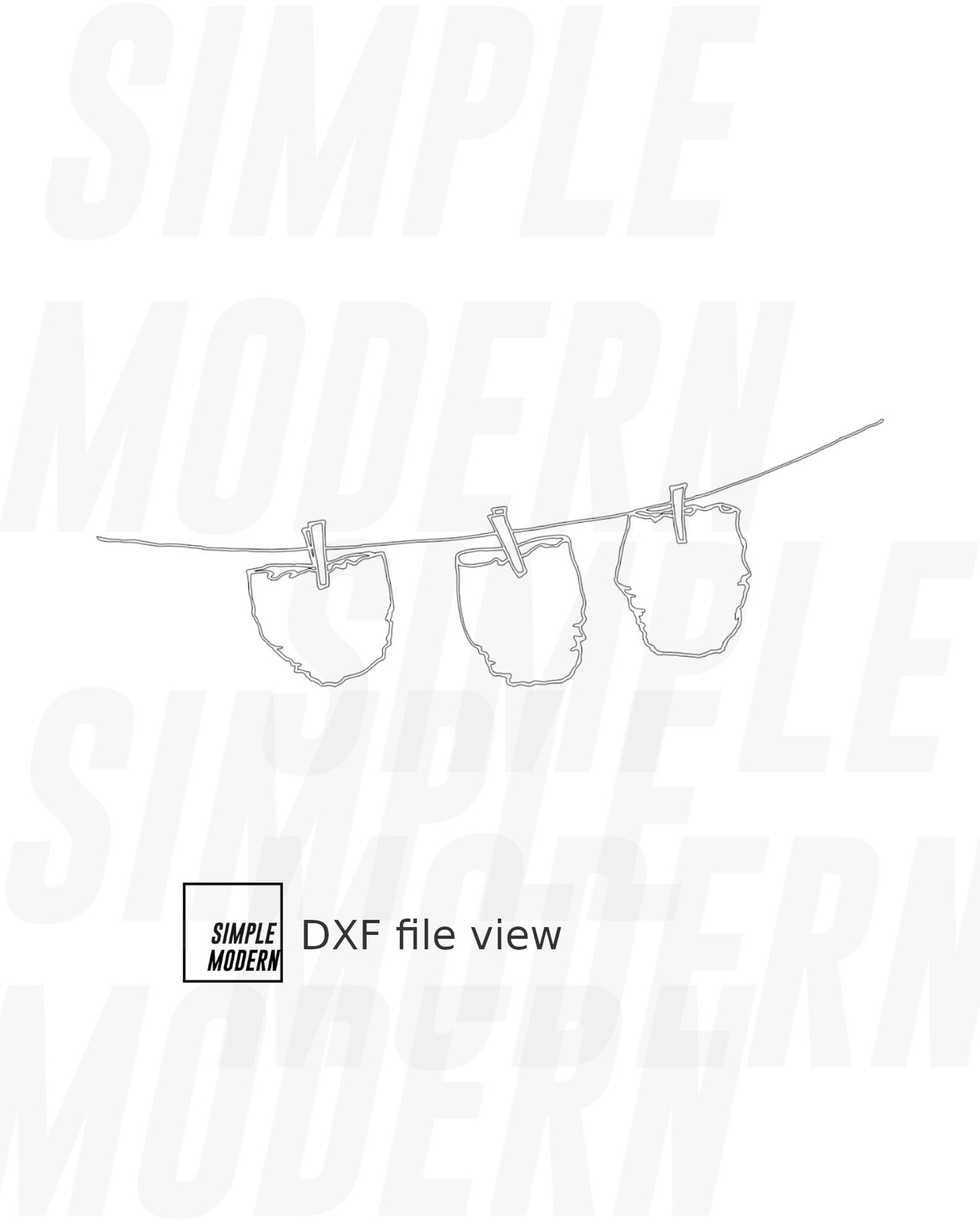 Digital Download Clothesline SVG, Hanging Cloth Diapers, Drying Nappy
