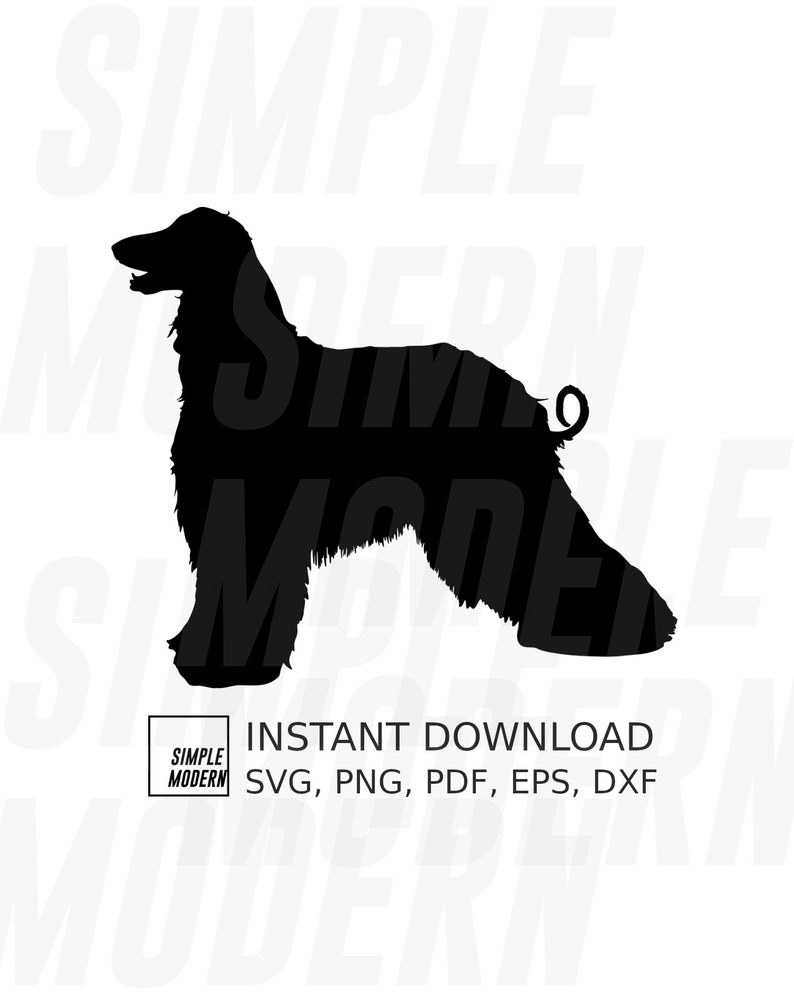 Download Afghan Hound Svg Files Pet Clipart Printables Dog Silhouette Png Dxf Eps Vector Files Instant Digital Download For Cutting Machines Clip Art Art Collectibles Christinegz Com