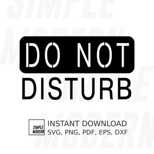 Do Not Disturb Sign SVG, Silent Reading Zone, Quiet Please in Video Call, Work From Home Office Signage Vector File Instant Digital Download