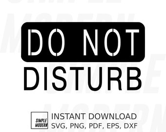 Do Not Disturb Sign SVG, Silent Reading Zone, Quiet Please in Video Call, Work From Home Office Signage Vector File Instant Digital Download
