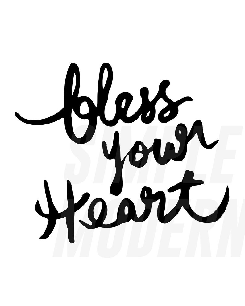 Download Christmas Sayings SVG Bless Your Heart Instant Download | Etsy