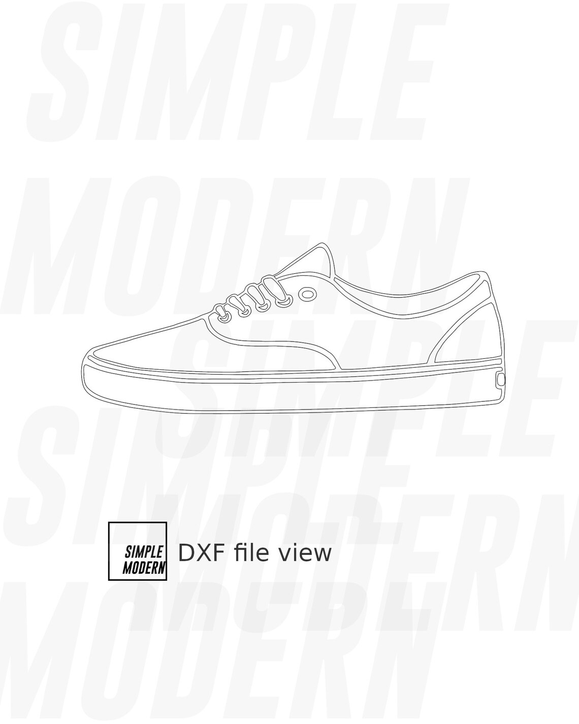 Skateboard Classic Sneaker SVG File Instant Download Vector Etsy