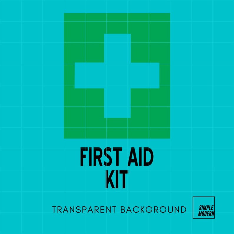 Minimalist First Aid Kit SVG File - Safety Signage Cut File for Cricut ...