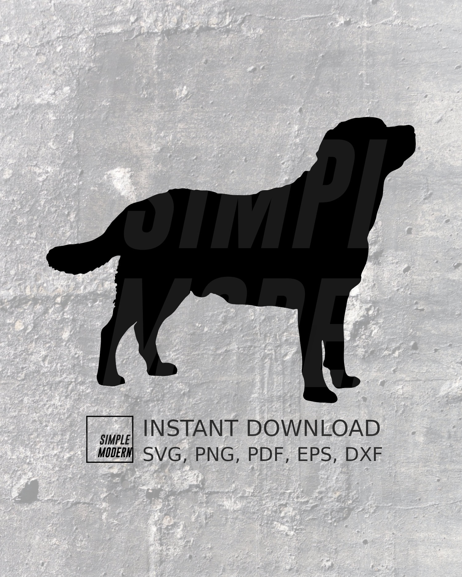 Labrador Retriever Dog Silhouette SVG Files, Png Dxf Eps Vector Files ...