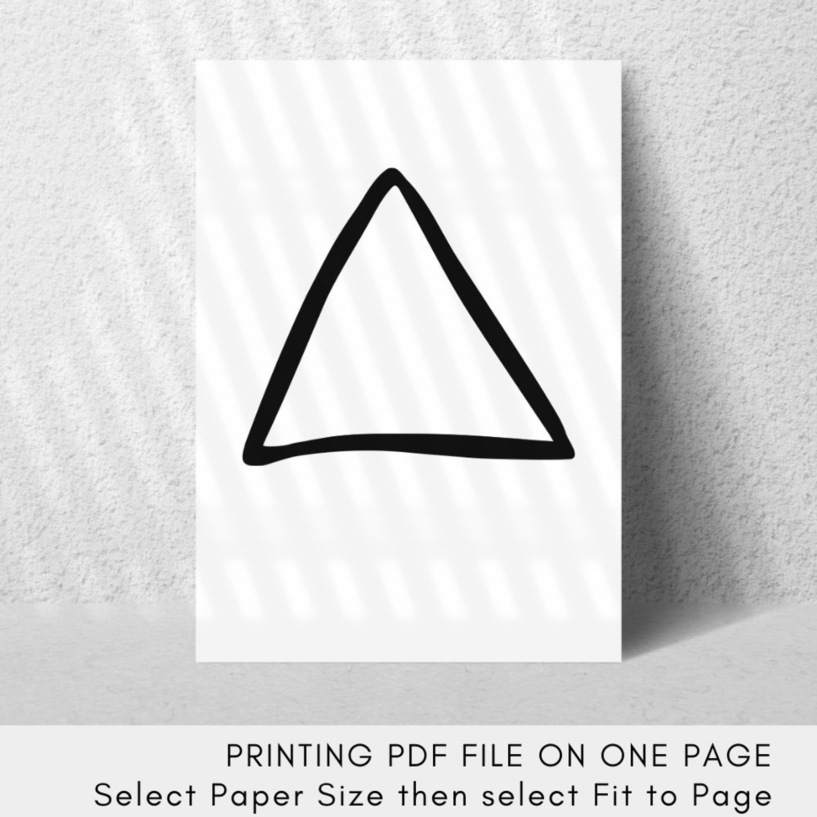Hand Drawn Simple Triangle SVG, Geometric Shape Drawing Outline ...